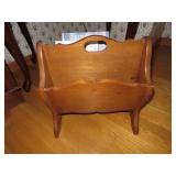 1960S WOODEN MAGAZINE RACK