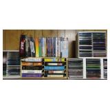 GROUPING: CDS, VHS TAPES, DVDS