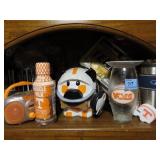 UT COLLECTIBLES: BALL CAPS, SIGN, COIN BANK, ETC