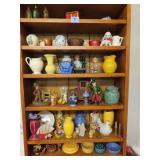 GROUPING: CERAMIC VASES, FLOWER FROGS,