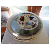 7 PIECES OF CERAMIC PLATES AND BOWL