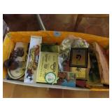 GROUPING: ANIMAL FIGURINES, BELLS, PLAQUES, ETC