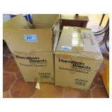 2 HAMILTON BEACH SANDWICH TOASTERS