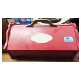 WOODEN TOTE BOX - 15" X 10" X 7"