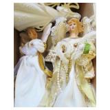 3 CHRISTMAS ANGELS - 2 TREE TOPPERS