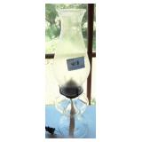 ANTIQUE CLEAR GLASS OIL LAMP