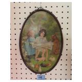 OVAL TIN PICTURE - 9" X 12"