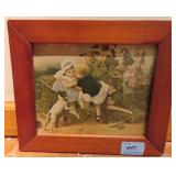 VICTORIAN FRAMED PRINT - 10" X 12"