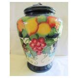 11" CERMAIC "FRUIT" COOKIE JAR