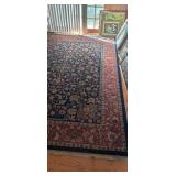 GRAND MANOR INDIGO SAROUK 100% WOOL RUG