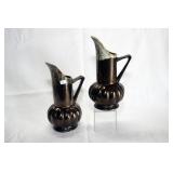 PAIR BRUSH MCCOY POTTERY PCS.