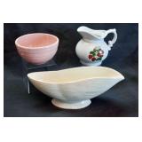 THREE PCS. MCCOY POTTERY