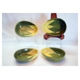 FOUR SHAWNEE BOWLS