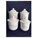 PFALTZGRAFF TEA ROSE  CANISTERS