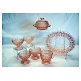 SEVEN PIECES DEPRESSION GLASS