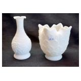 TWO IMPERIAL PIG SKIN VASES