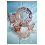 5 PCS DEPRESSION GLASS