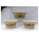 PYREX CASSEROLE & BOWL