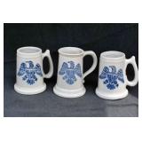 THREE PFALTZGRAFF MUGS