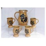 PFALTZGRAFF PITCHER & MUGS