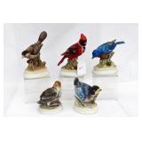 FIVE LEFTON CHINA BIRDS