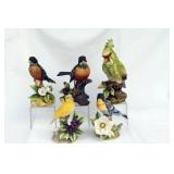 FIVE ANDREA BIRD FIGURINES