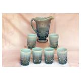 BLUE OPALESCENT WATER SET