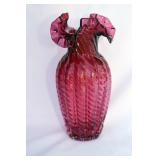 CRANBERRY VASE 11" HEIGHT