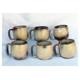 SIX FRANKOMA MUGS