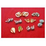 EIGHT PAIR NAPIER EARRINGS