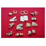 TWELVE PAIR MONET EARRINGS