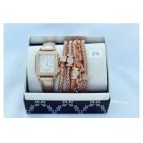 LADIES WATCH & BRACELET SET