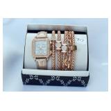 LADIES WATCH & BRACELET SET