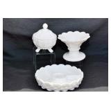 THREE PCS. PANELED GRAPE