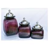THREE PIECE CANISTER SET