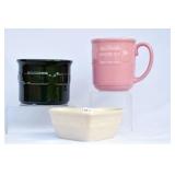 3 PCS. LONGABERGER POTTERY