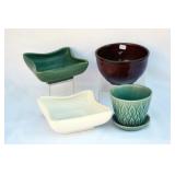 FOUR PCS. MCCOY POTTERY