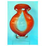 HAND BLOWN VASE