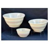 NEST OF 3 MCCOY BOWLS