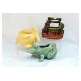 THREE MCCOY POTTERY PLANTERS