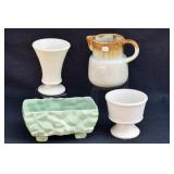 FOUR PCS. MCCOY POTTERY