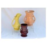 THREE PCS. MCCOY POTTERY