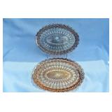 PAIR HOLIDAY PLATTERS