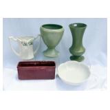 FIVE PCS. MCCOY POTTERY