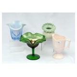 FOUR PCS. COLLECTIBLE GLASS