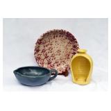 THREE PCS.  BYBEE POTTERY