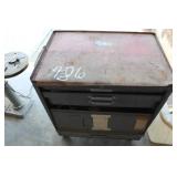 METAL TOOL BOX ON WHEELS