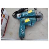 2PCS - MAKITA 4 1/2" DISC GRINDER & MAKITA DRILL