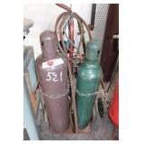 CUTTING TORCH W/ TANKS & CART