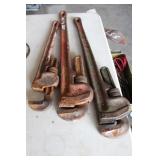 3PCS - PIPE WRENCHES